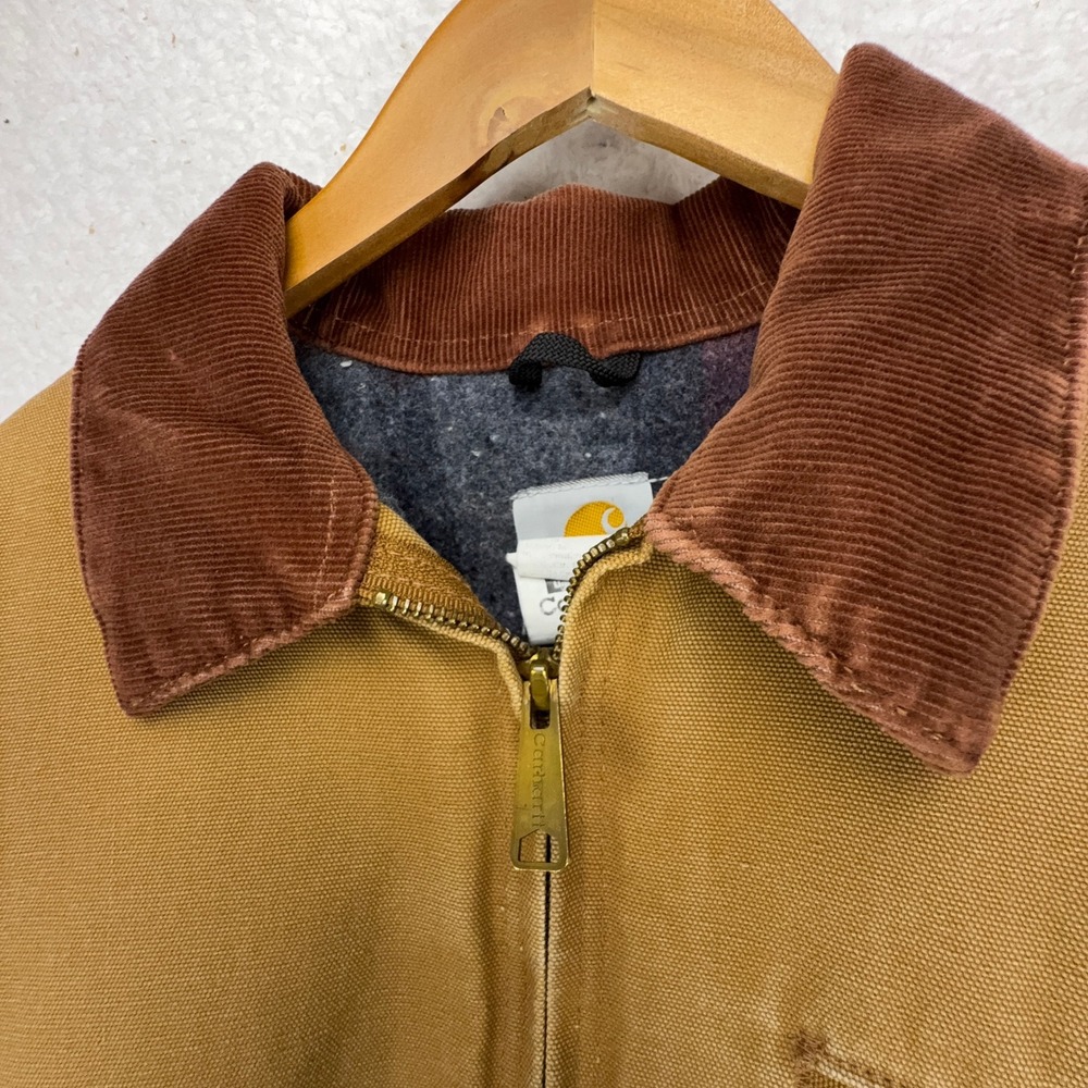Carhartt Detroit Jacket Blanket Lined Mens Large 42 J01 BRN‎ Brown - Picture 10 of 16